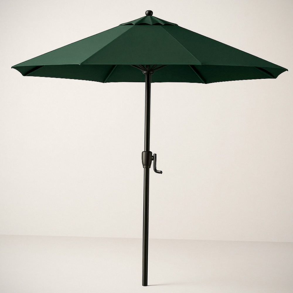 Parasol de Jardin en Aluminium avec Toile Polyester Vert Fonc¡§| ?270cm 