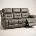 Canapé¡§| R¡§|clinable 3 Places en Similicuir Gris 