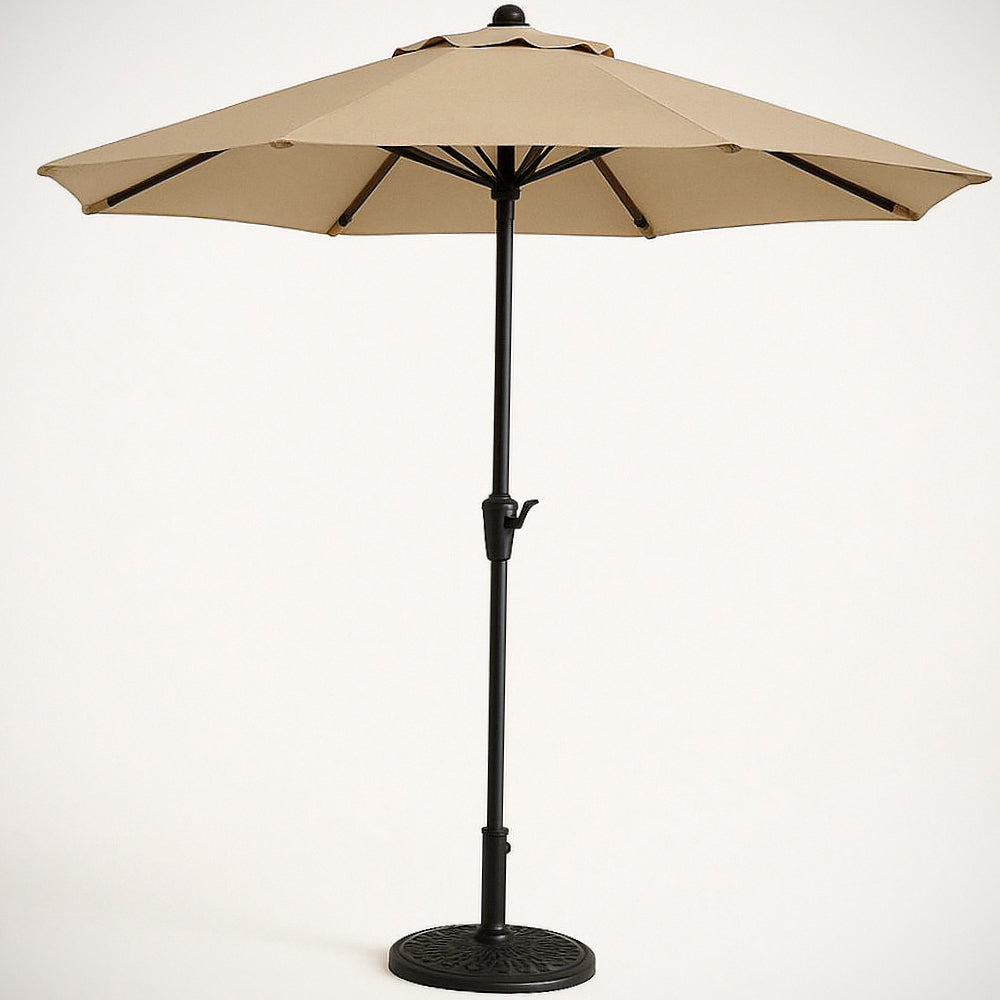 Parasol de jardin en aluminium et polyester Beige ?300 cm 