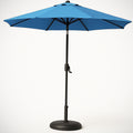 Parasol de Jardin Rond Polyester Bleu Structure Acier Hauteur : 250 cm Diam¡§¡§tre : 270 cm 