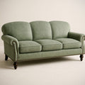 Canapé¡§| 3 Places Tissu Velours Vert 