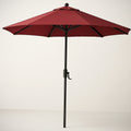 Parasol Rond en Polyester Anti-UV ?300 cm Rouge avec Mat en Aluminium 