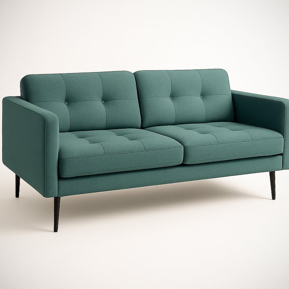 Canapé¡§| deux places en fibre de polyester verte 200x85x90 ​​cm 