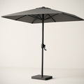 Parasol de Jardin Carr¡§| Aluminium/PVC 250cm Gris 
