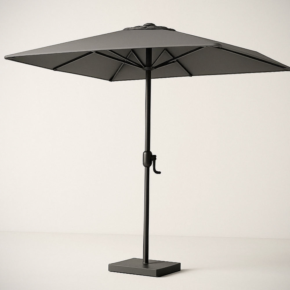 Parasol de Jardin Carr¡§| Aluminium/PVC 250cm Gris 