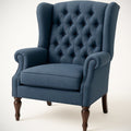 Fauteuil Cabriolet Rembourr¡§| en Polyester Bleu 